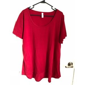 Red LuLaRoe Classic T - 3XL